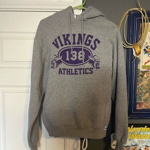 Russell Athletic Gray and Purple Men's Sweatshirt and pants